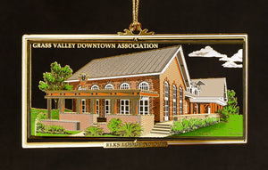 Downtown Grass Valley Ornament - Elks Lodge (2016)
