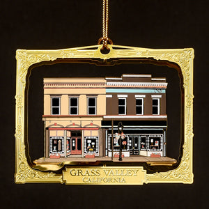 Downtown Grass Valley Ornament - Yuba Blue (2020)