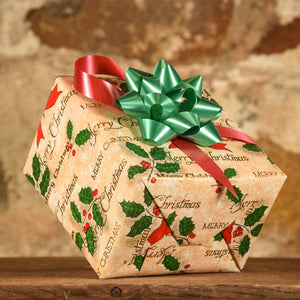 Complimentary Gift Wrap: Holly and Merry Christmas