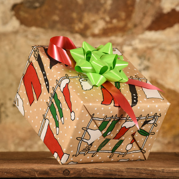 Complimentary Gift Wrap:  Santa's Laundry Day
