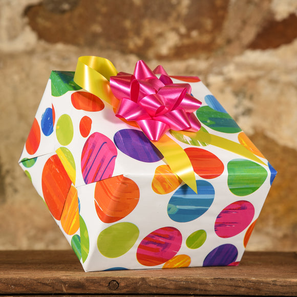 Complimentary Gift Wrap: Cheerful Dots