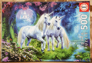 Unicorns in the Forest 500 Piece Puzzle