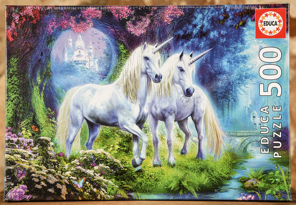 Unicorns in the Forest 500 Piece Puzzle