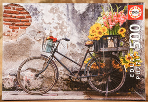 Bicycle with Flowers 500 Piece Puzzle