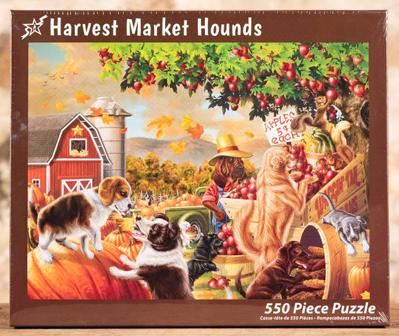 Harvest Market Hounds - 550 Piece Puzzle