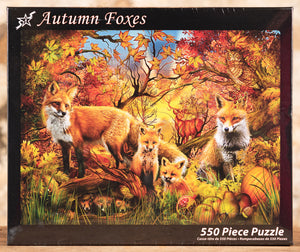Autumn Foxes - 550 Piece Puzzle
