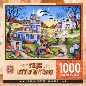 Three Little Witches - 1000 Piece Puzzle