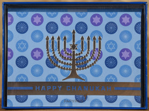 Boxed Cards - Silver Foil Menorah