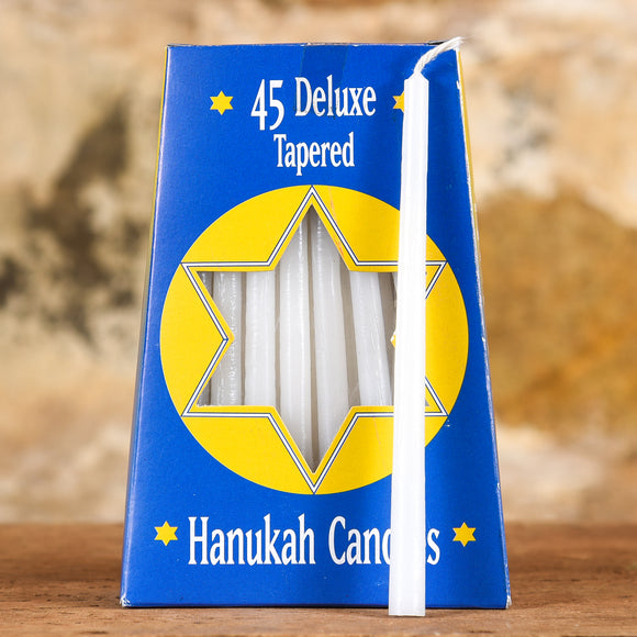 Hanukah Candles - White