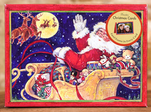Boxed Cards - Flying Santa Photo Card