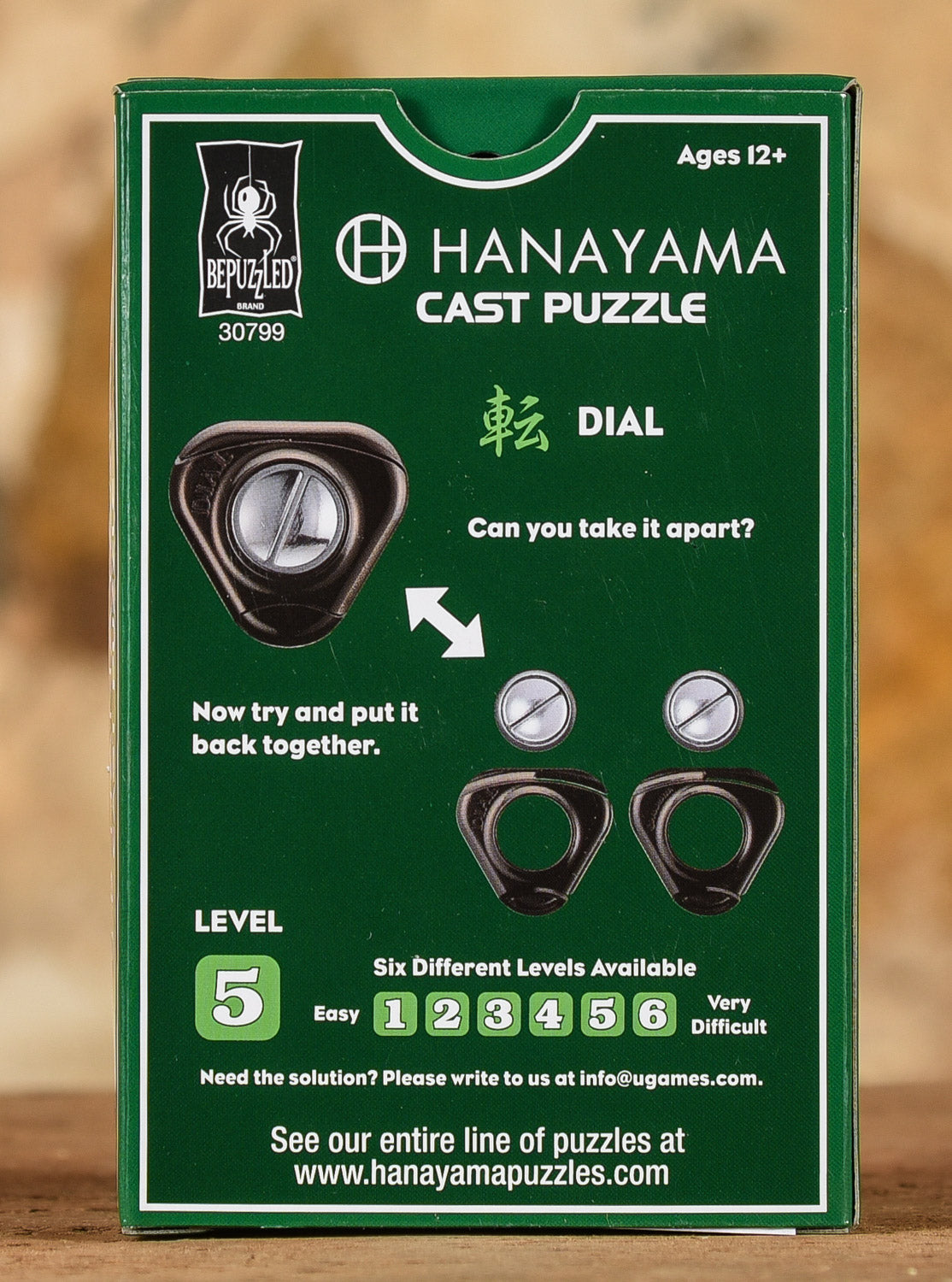 Hanayama Cast Puzzle - Level 5 - Dial – Foothill Mercantile