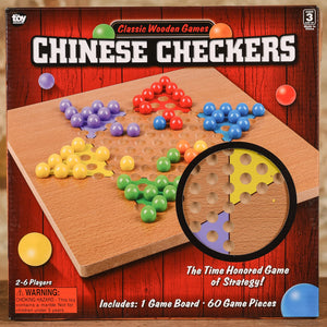 Chinese Checkers - Classic Wooden Games 10"