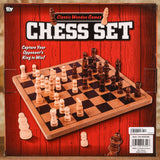 Chess Set - Classic Wooden Games 10"
