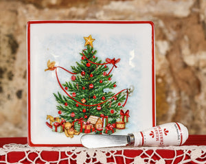 Christmas Tree Plate with Spreader