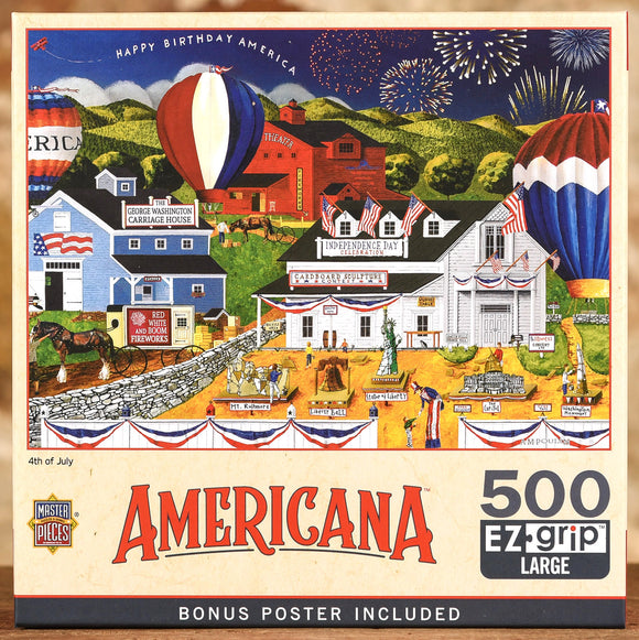 4th Of July - 500 Piece Puzzle Easy Grip