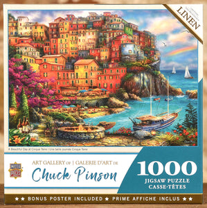 A Beautiful Day At Cinque Terre - 1000 Piece Puzzle