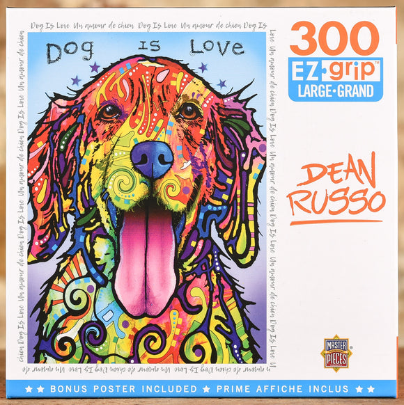 Dog Is Love - 300 Piece Puzzle Easy Grip