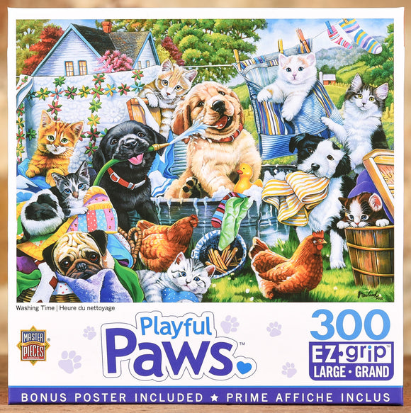 Washing Time - 300 Piece Puzzle Easy Grip