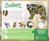 Wildlife Of The Woods - 1000 Piece Bear Shaped Puzzle