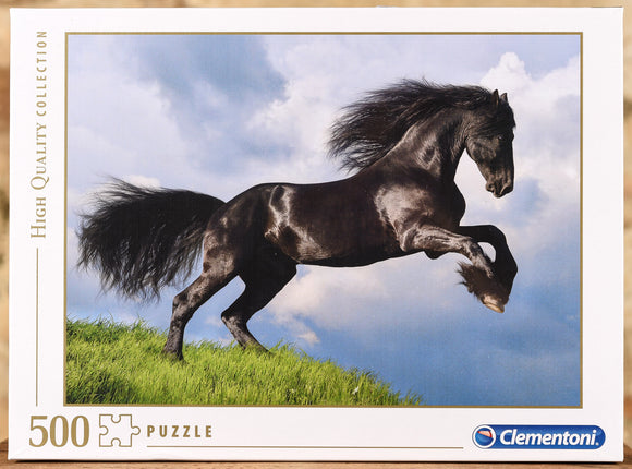 Fresian Black Horse - 500 Piece Puzzle