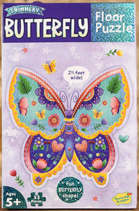 Shimmery Butterfly - 53 Piece Floor Puzzle