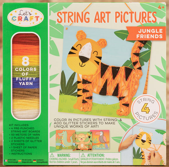 String Art Pictures - Jungle Friends