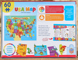 USA Map 60 Piece Puzzle