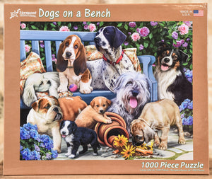 Dogs on a Bench - 1000 Piece Puzzle