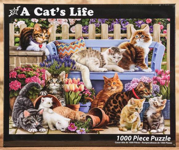 A Cat's Life - 1000 Piece Puzzle