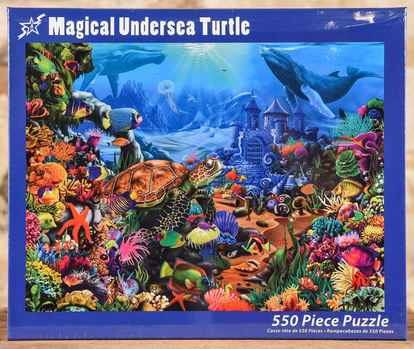 Magical Undersea Turtle - 550 Piece Puzzle