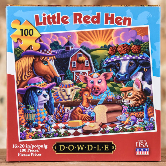 Little Red Hen 100 Piece Puzzle