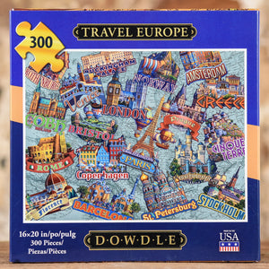 Travel Europe 300 Piece Puzzle