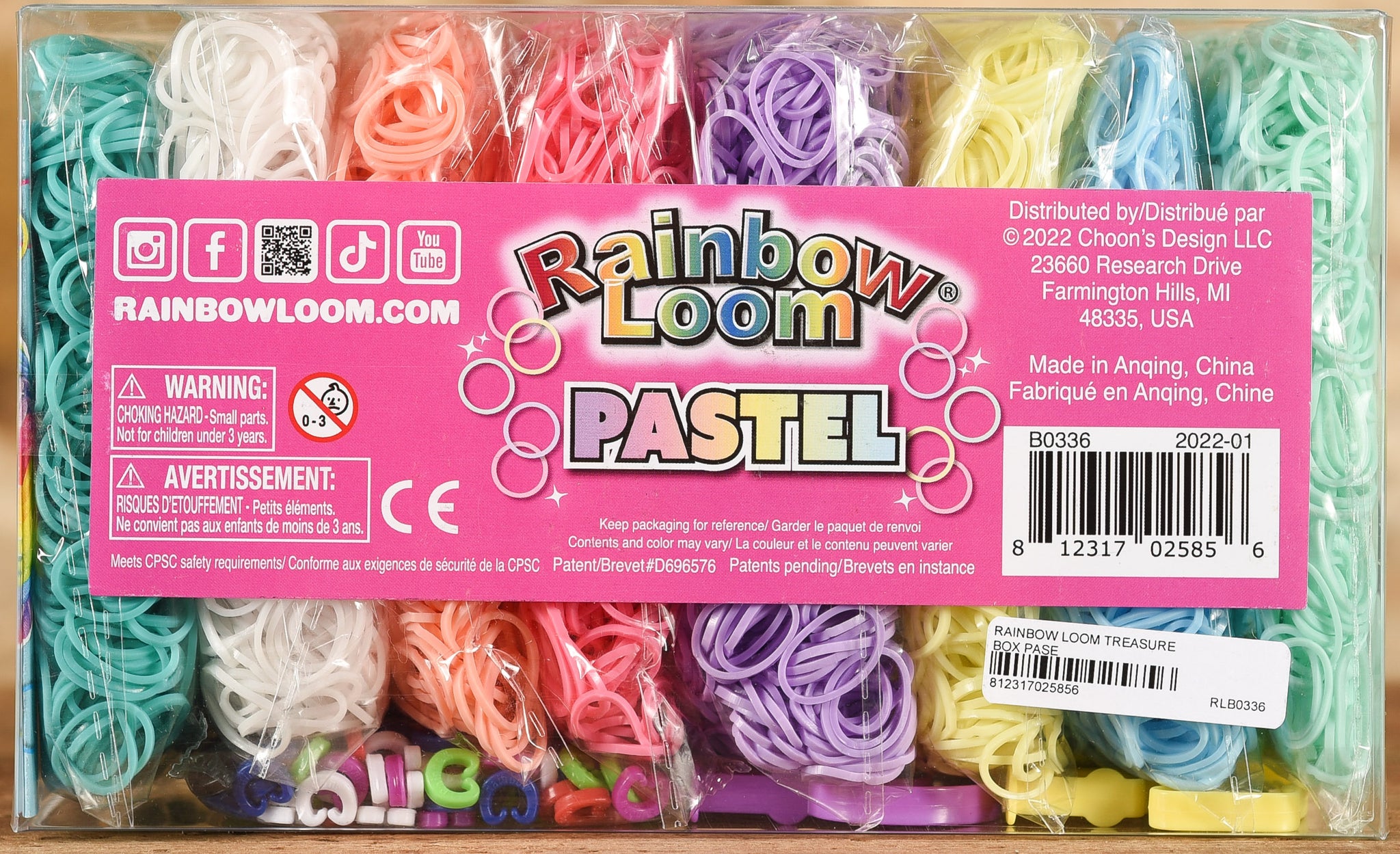 Rainbow Loom Pastel Treasure Box