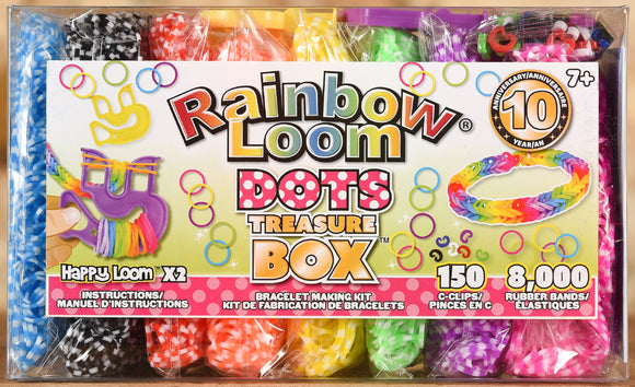 Rainbow Loom - Dots Treasure Box Rubber Bands – Foothill Mercantile