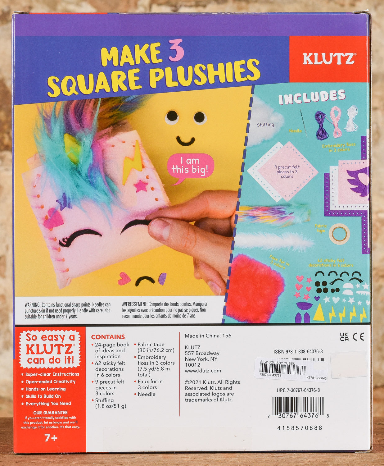 Klutz Sew Squishy Cubes Book & Activity Kit 