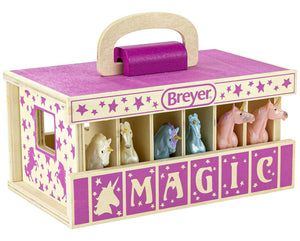 Stablemates - Unicorn Magic Wooden Carry Stable