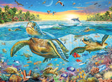 Swim With Sea Turtles - 100 XXL Piece Puzzle